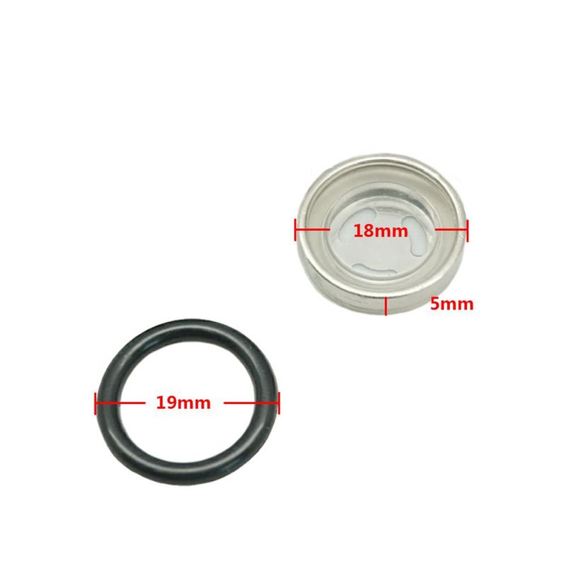 LE LEFOSSI 2 Sets 18mm Sight Glass Lens Gasket Repair Kit Motorcycle Front Rear Brake Clutch Master Cylinder - Image 2